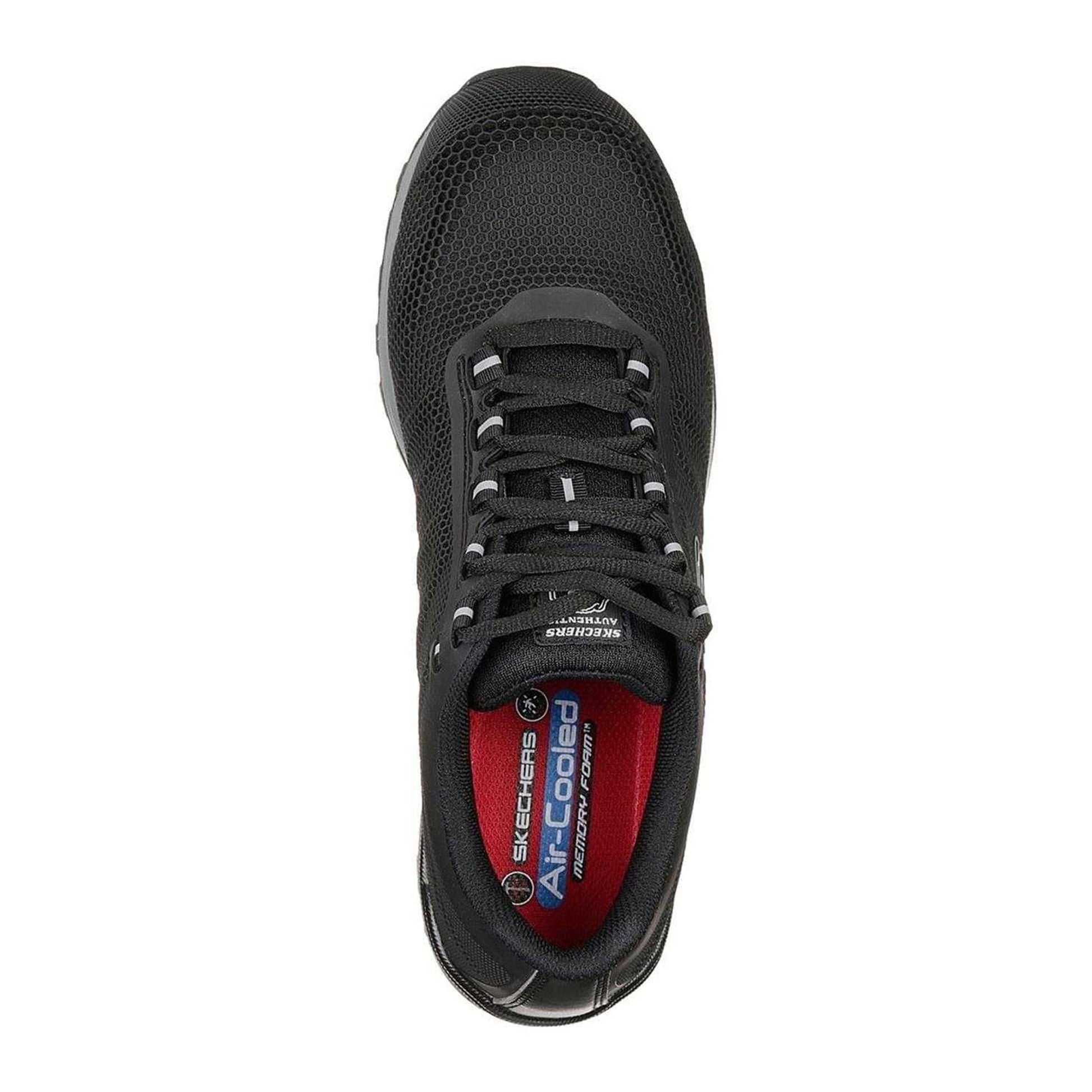 Black - Side - Skechers Mens Lyndale Mesh Steel Toe Cap Safety Boots