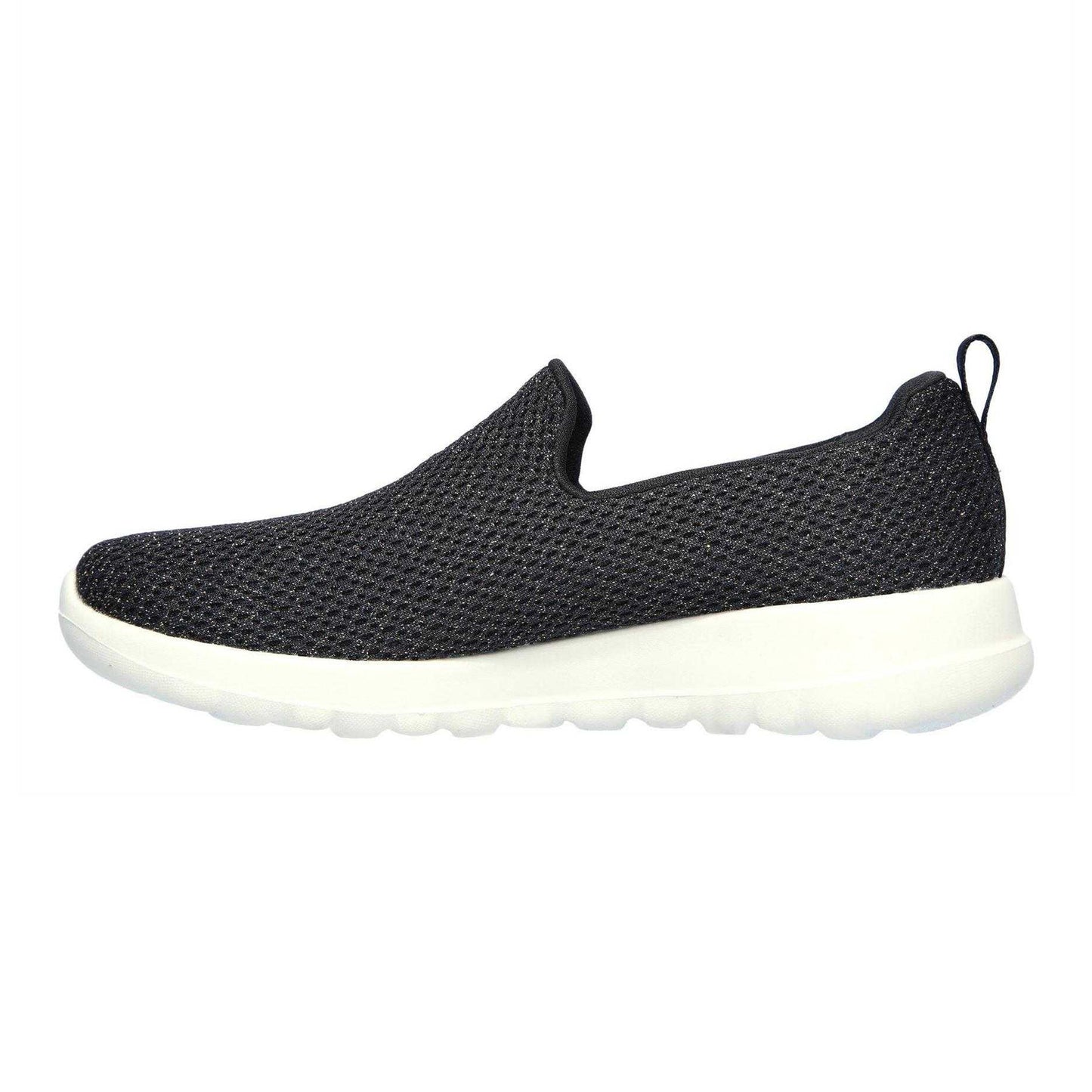 Black-Gold - Back - Skechers Womens-Ladies Go Walk Joy Sparkle Trainers