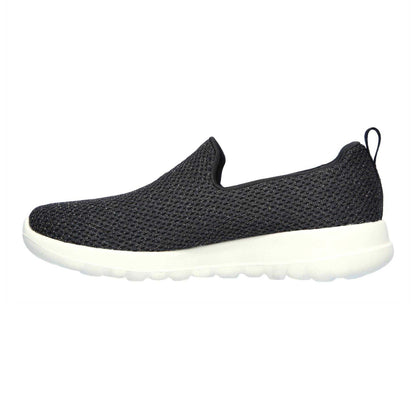 Black-Gold - Back - Skechers Womens-Ladies Go Walk Joy Sparkle Trainers