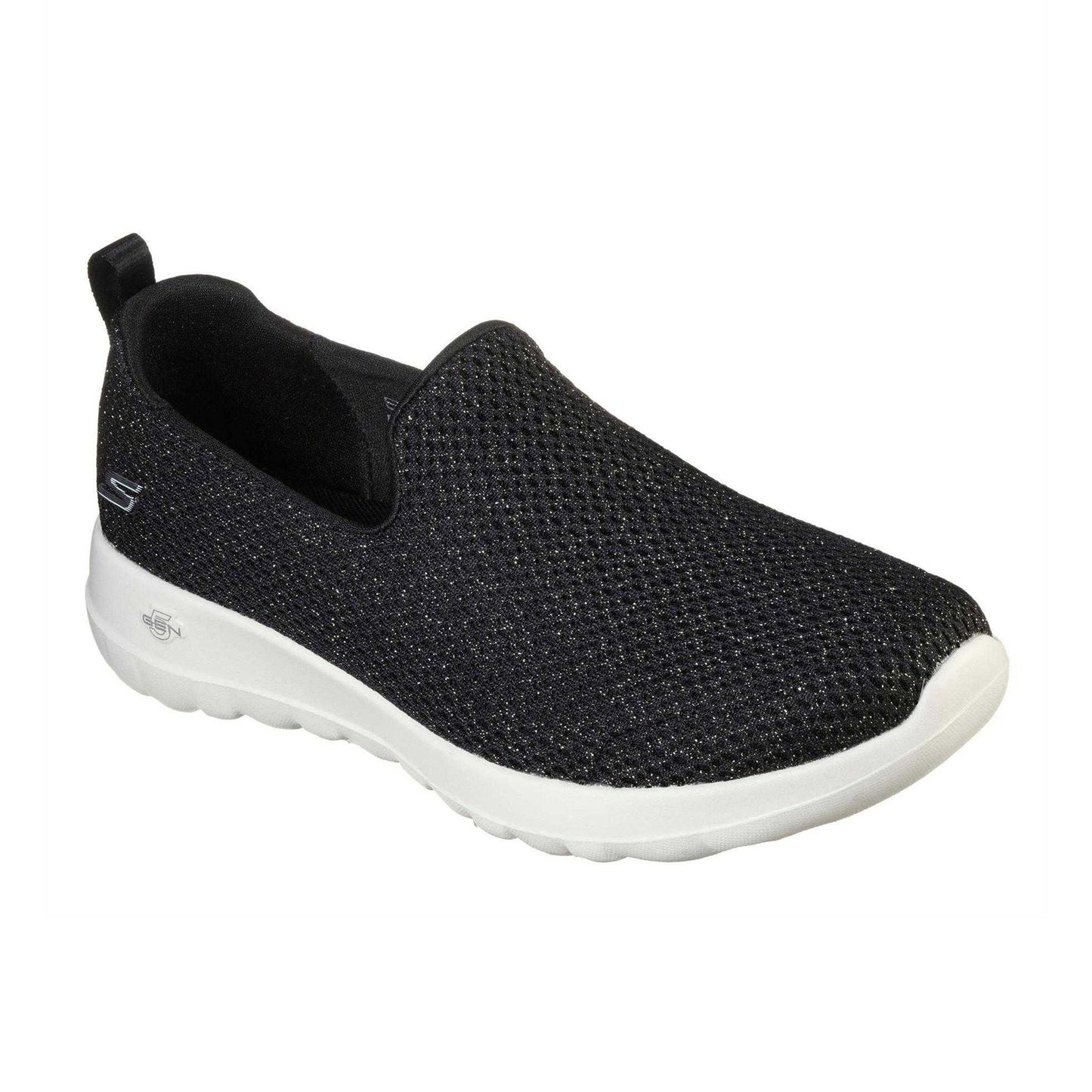 Black-Gold - Front - Skechers Womens-Ladies Go Walk Joy Sparkle Trainers