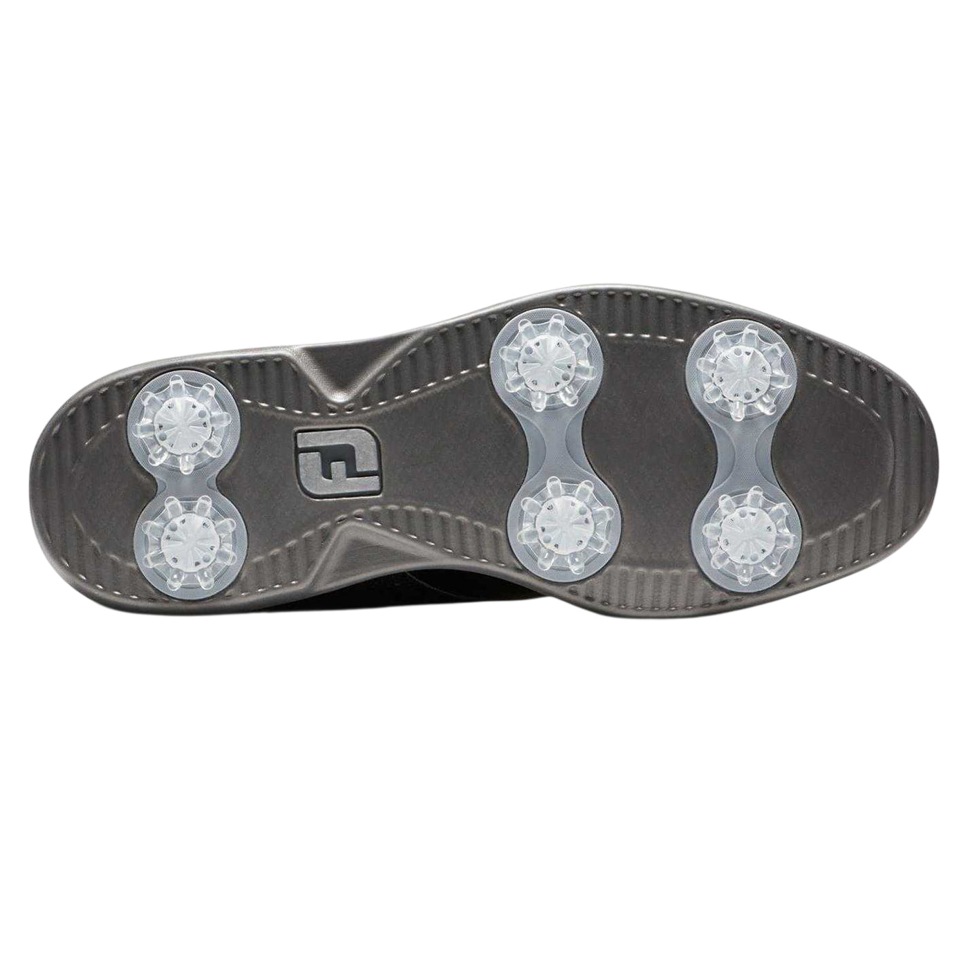 Black - Back - FootJoy Womens-Ladies Leather Waterproof Golf Shoes