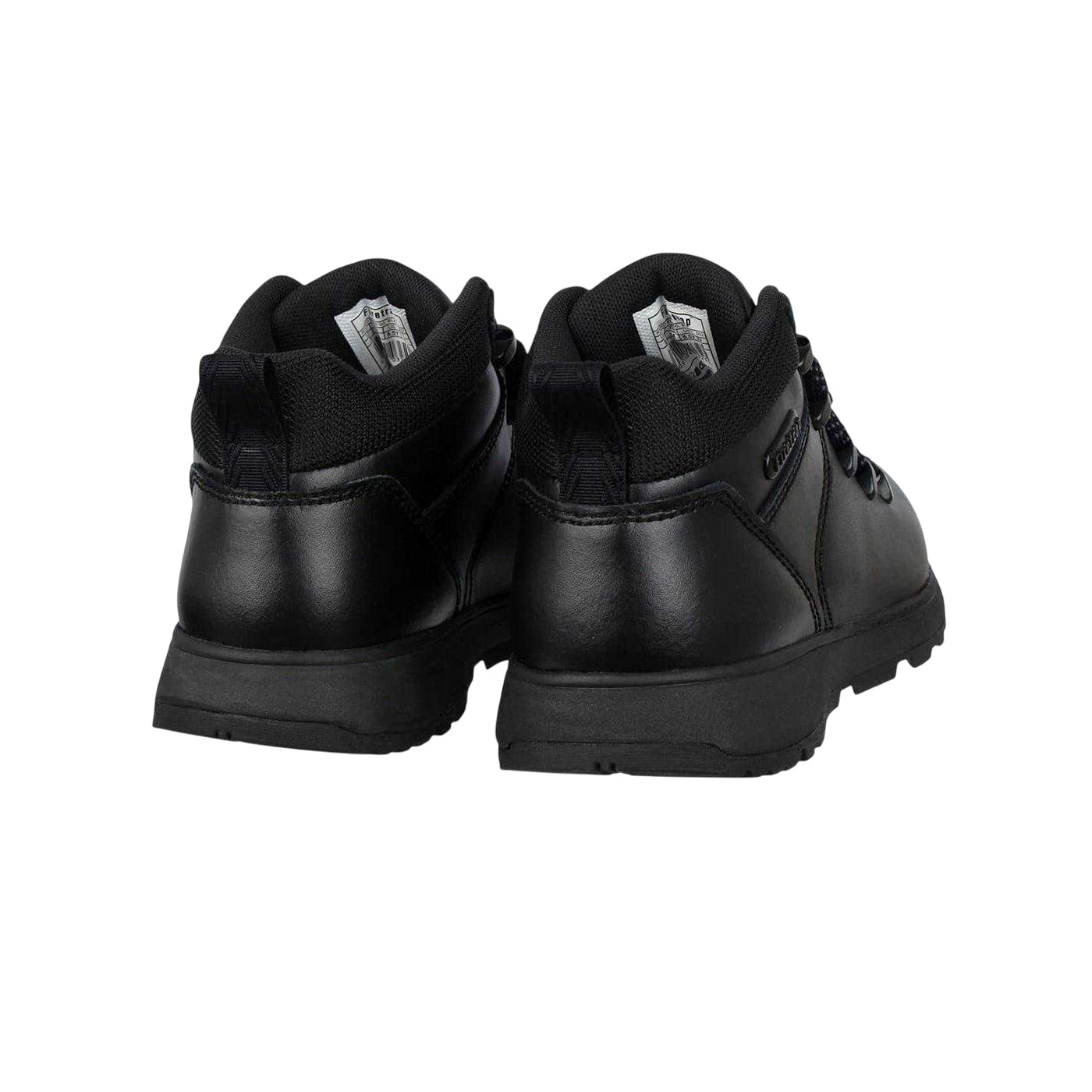 Black - Back - Firetrap Boys Rhino Leather Hiking Boots