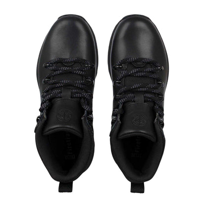 Black - Pack Shot - Firetrap Boys Rhino Leather Hiking Boots
