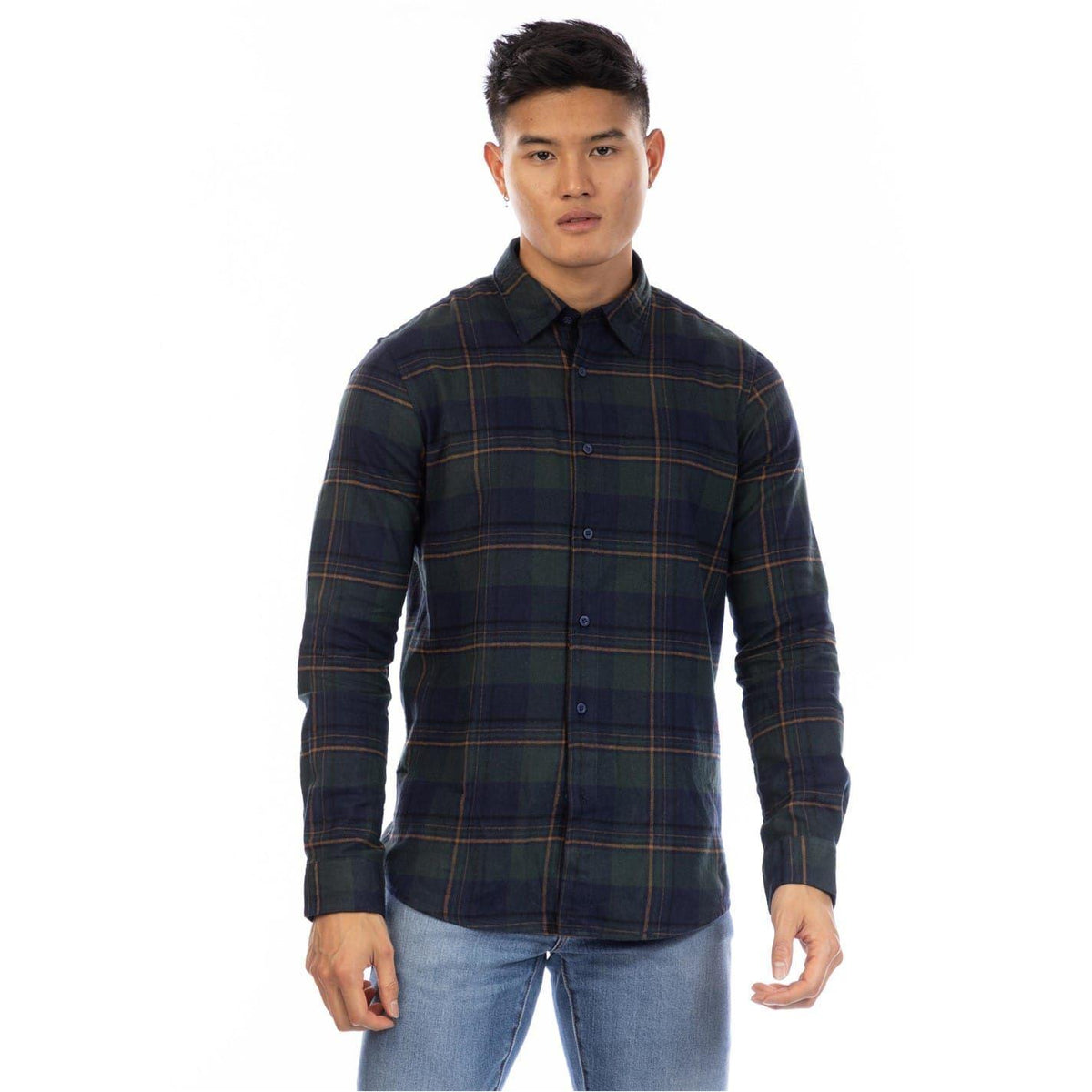 Multicoloured - Front - Peter Werth Mens Kidwell Collared Shirt