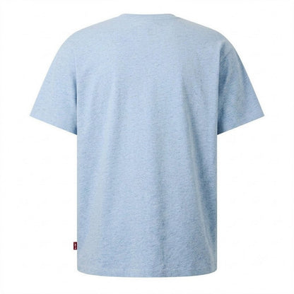 Light Blue - Back - Levis Mens Authentic Vintage Tab Detail T-Shirt
