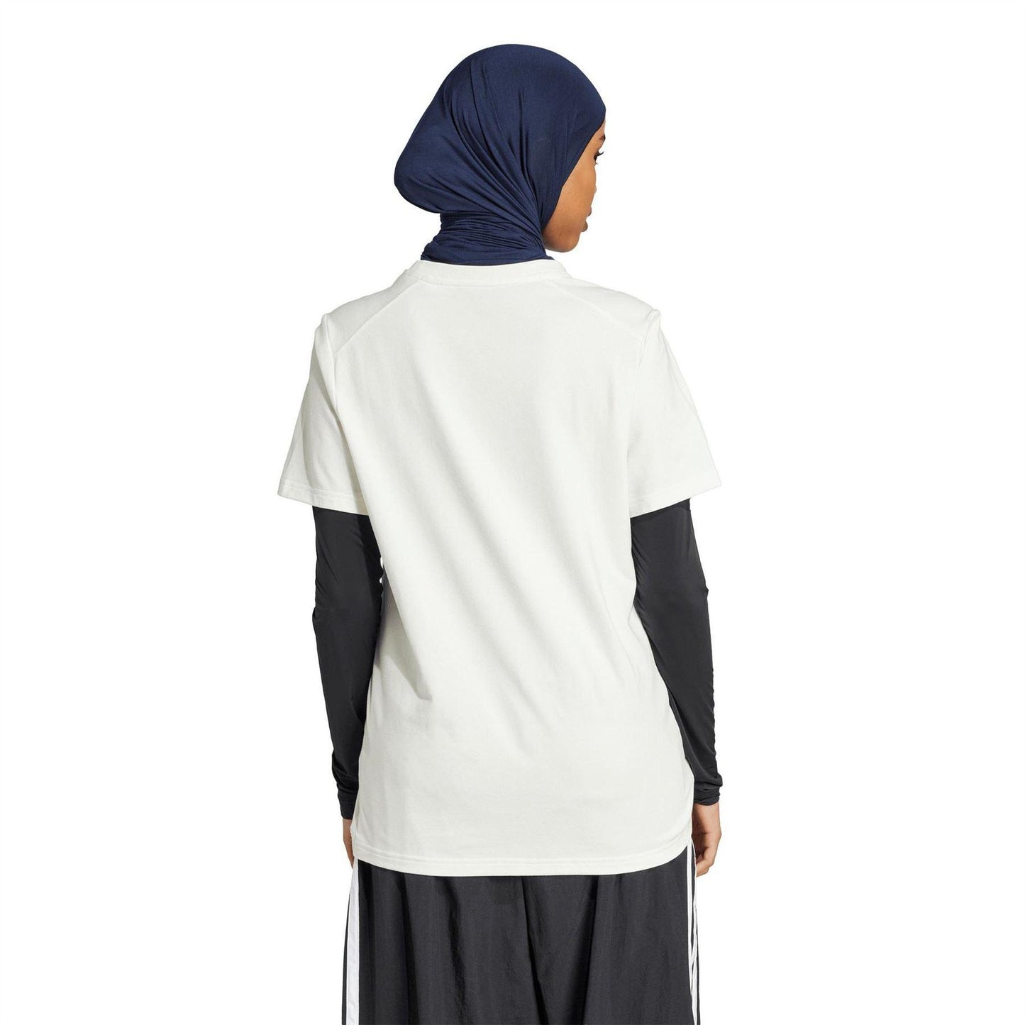 Off White - Back - Adidas Womens-Ladies Doodle Surf T-Shirt