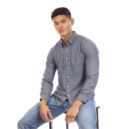 Dark Indigo - Lifestyle - Peter Werth Mens Button Shirt