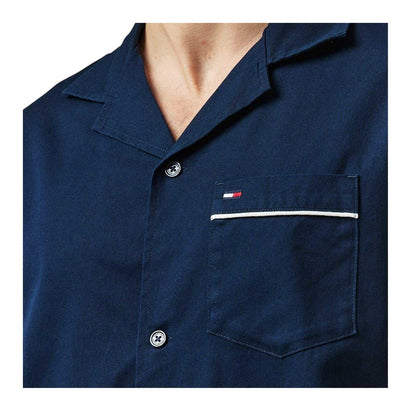 Dark Navy - Side - Tommy Jeans Mens Embroidered Regular Shirt