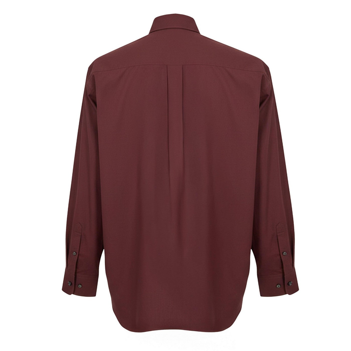 Brown - Back - Boss Mens Oxford Point Collar Shirt