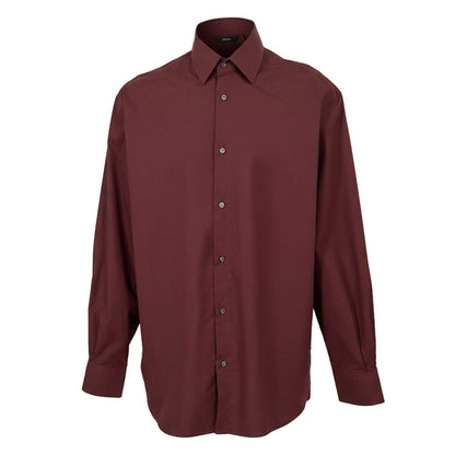 Brown - Front - Boss Mens Oxford Point Collar Shirt