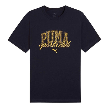 Navy - Front - Puma Mens Class Graphic Logo Relaxed Fit T-Shirt