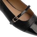 Black - Pack Shot - Dune London Womens-Ladies Hibiski Ballet Straps Pumps