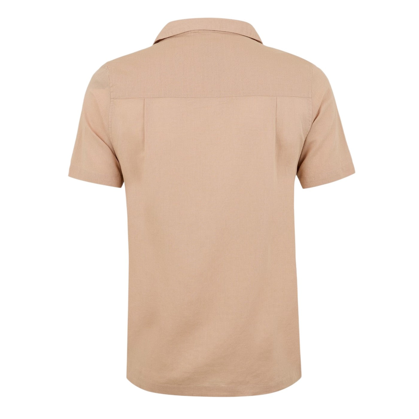 Sand - Back - Luke Mens Havanah Regular Short-Sleeved Shirt