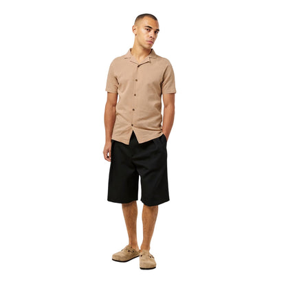 Sand - Pack Shot - Luke Mens Havanah Regular Short-Sleeved Shirt