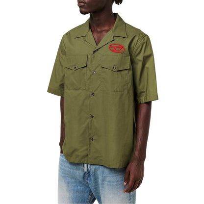 Ivy Green - Side - Diesel Mens Regular Short-Sleeved Shirt