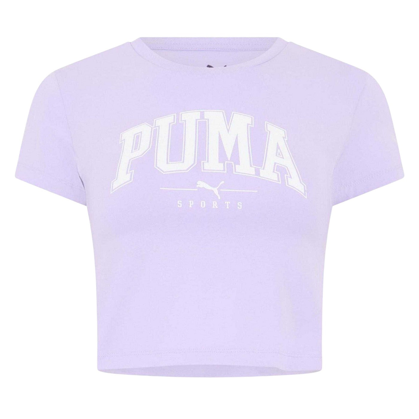 Violet - Front - Puma Womens-Ladies Squad Cropped T-Shirt