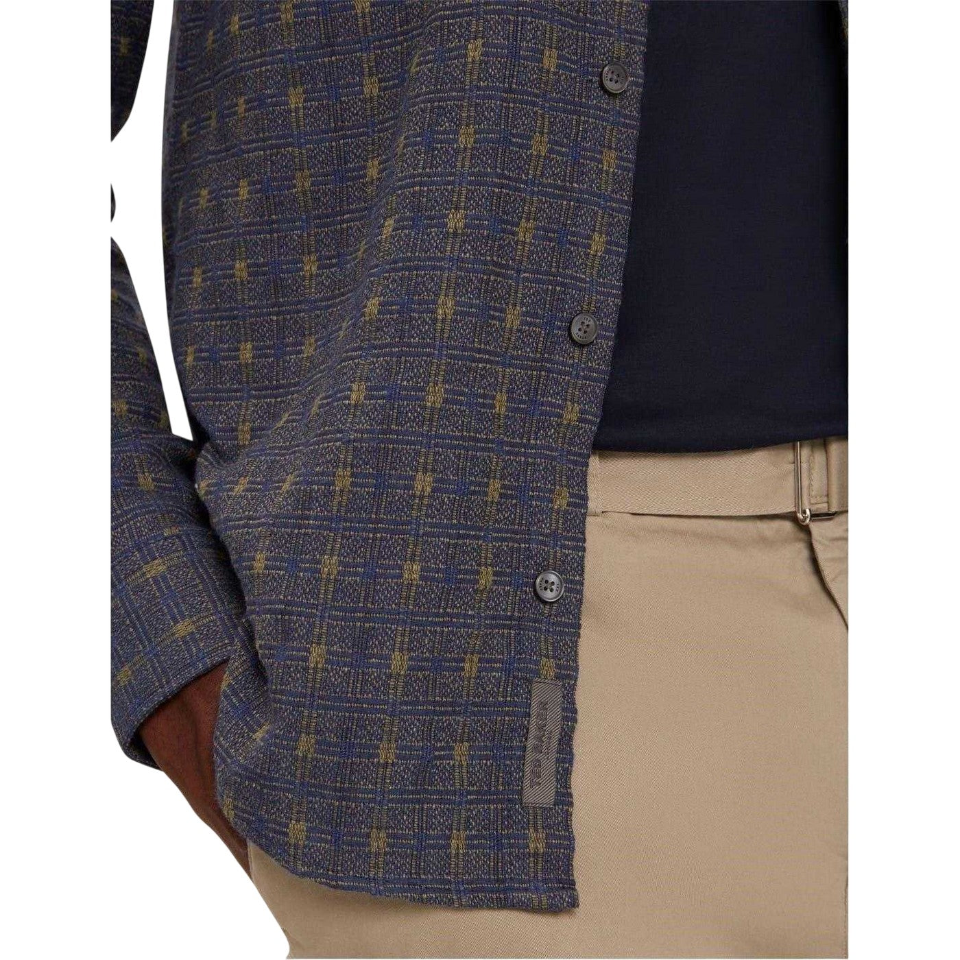 Teal Blue - Side - Ted Baker Mens Vyser Shirt