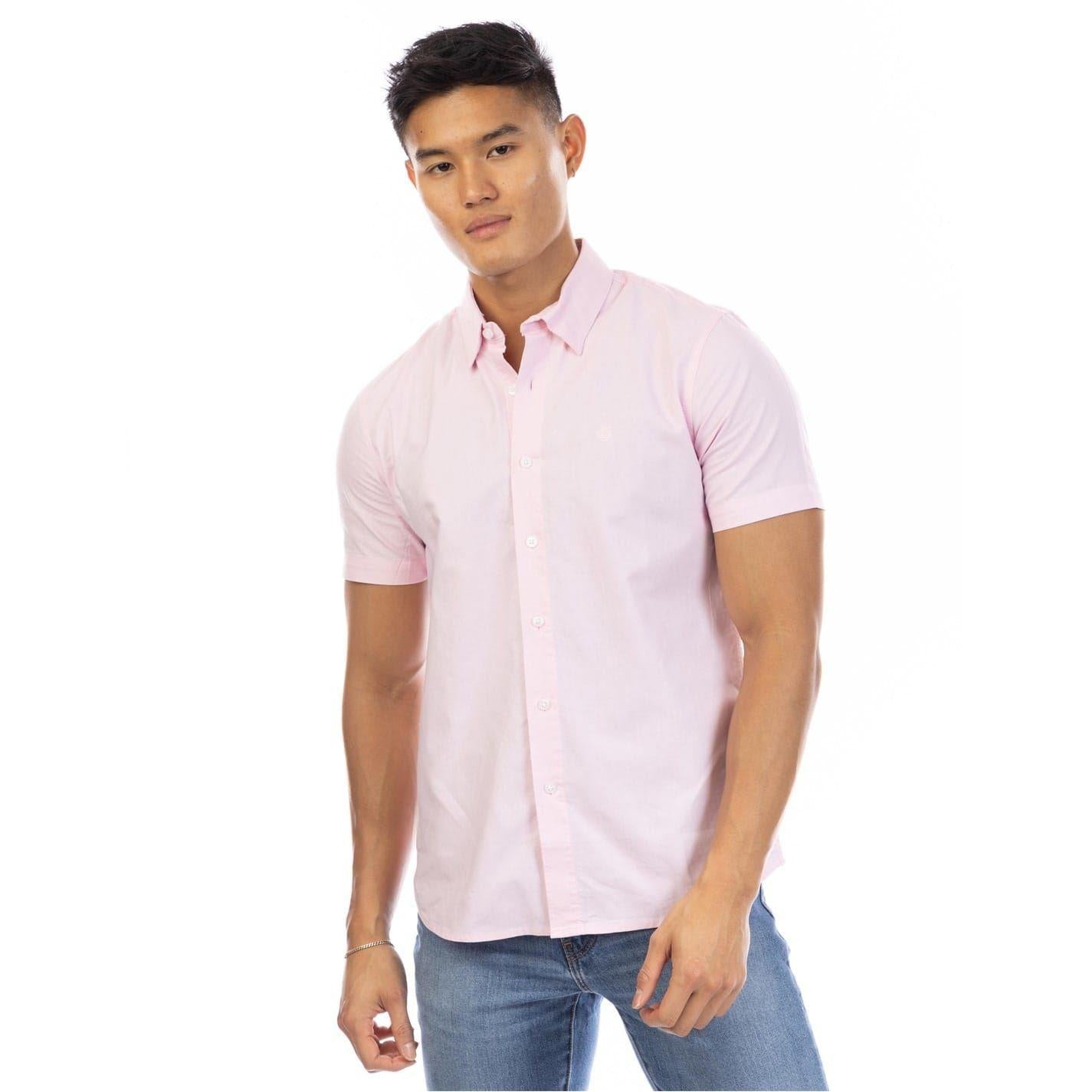 Pink - Front - Peter Werth Mens Short-Sleeved Shirt