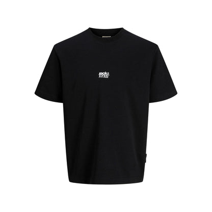 Black - Front - Jack And Jones Mens Logo T-Shirt