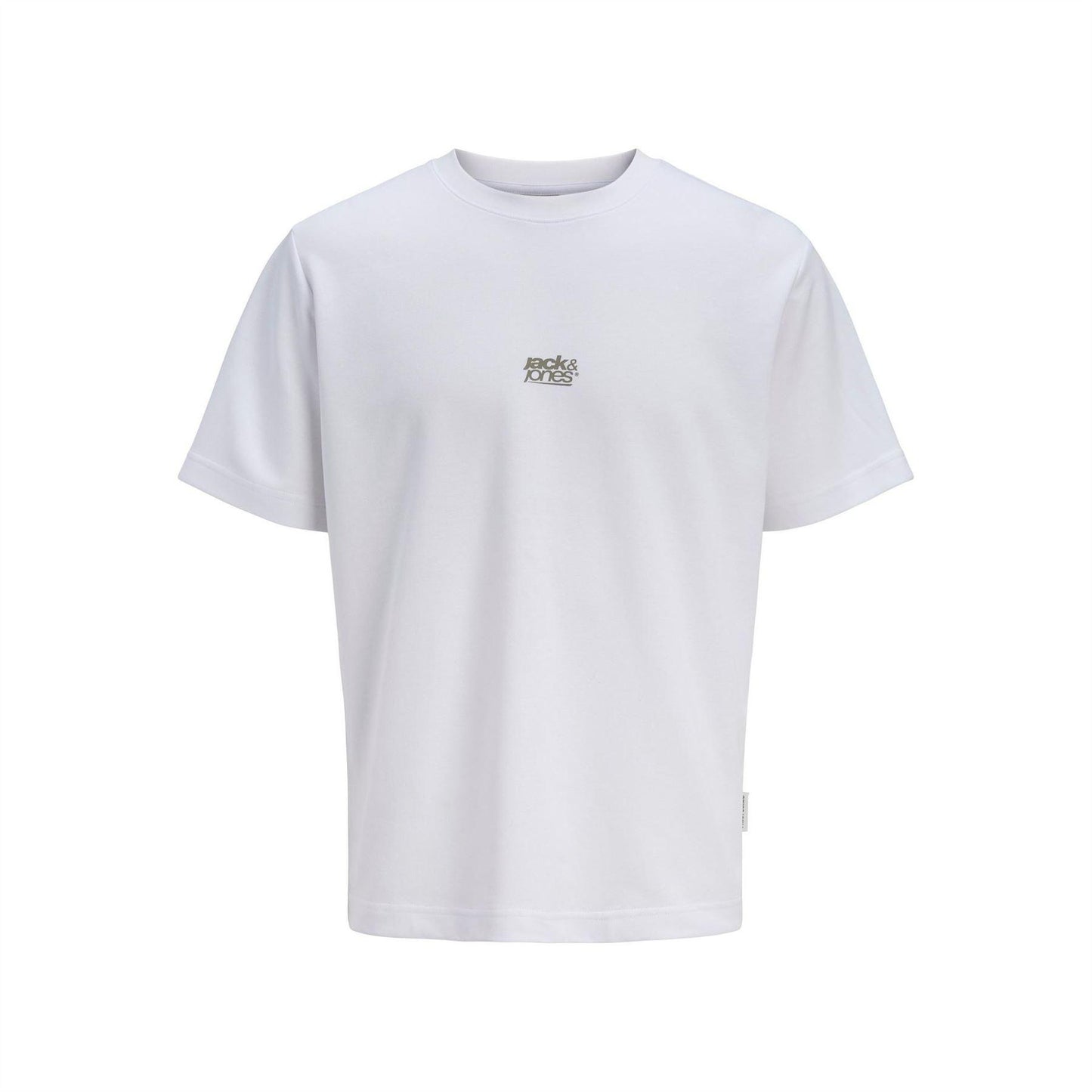 Bright White - Front - Jack And Jones Mens Logo T-Shirt