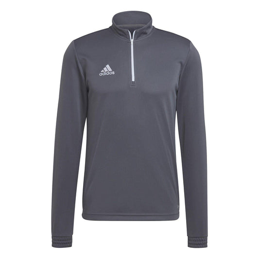 Grey - Front - Adidas Mens Logo Polyester Track Top