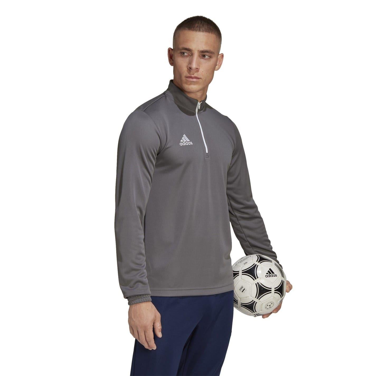 Grey - Pack Shot - Adidas Mens Logo Polyester Track Top