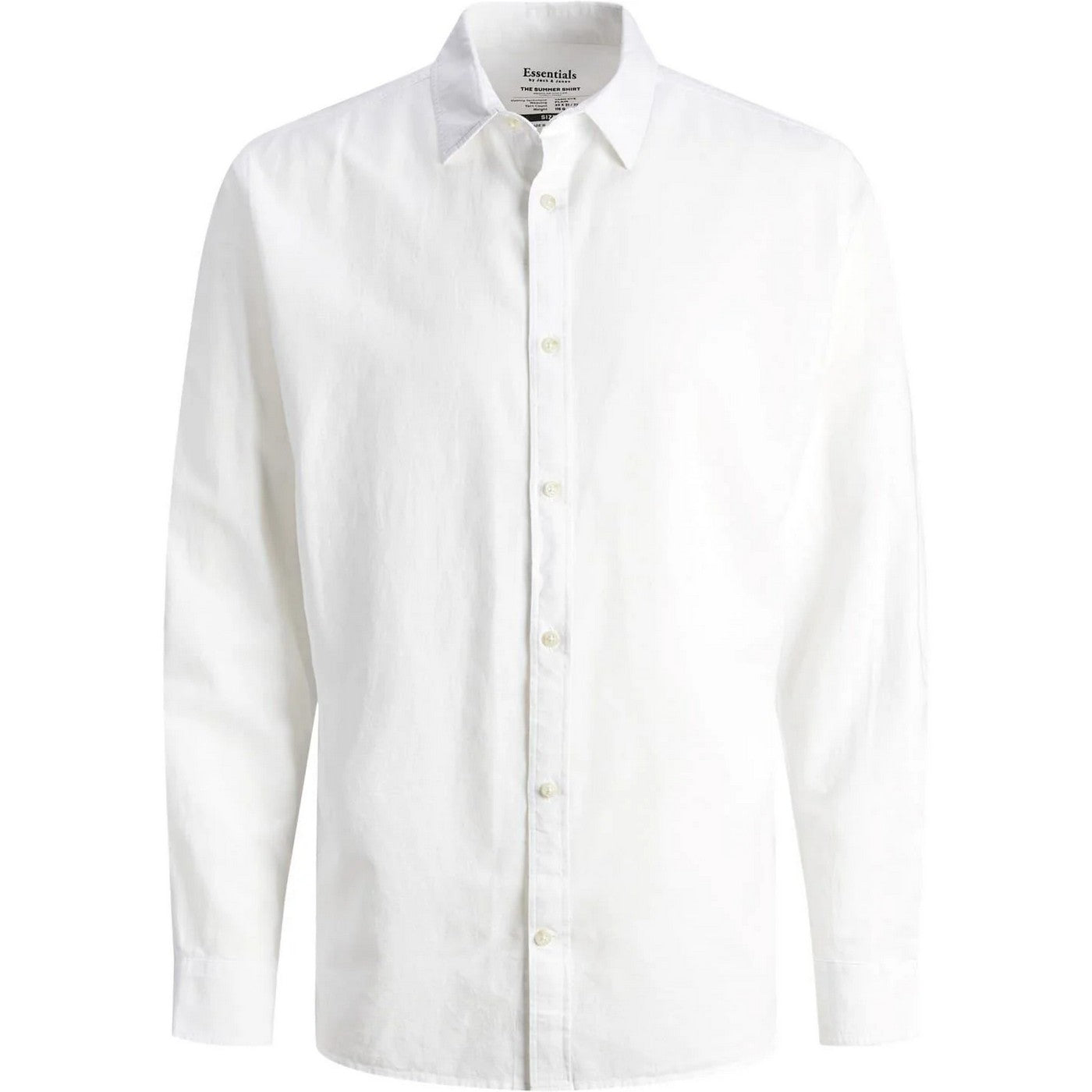White - Front - Jack And Jones Mens Long-Sleeved Shirt