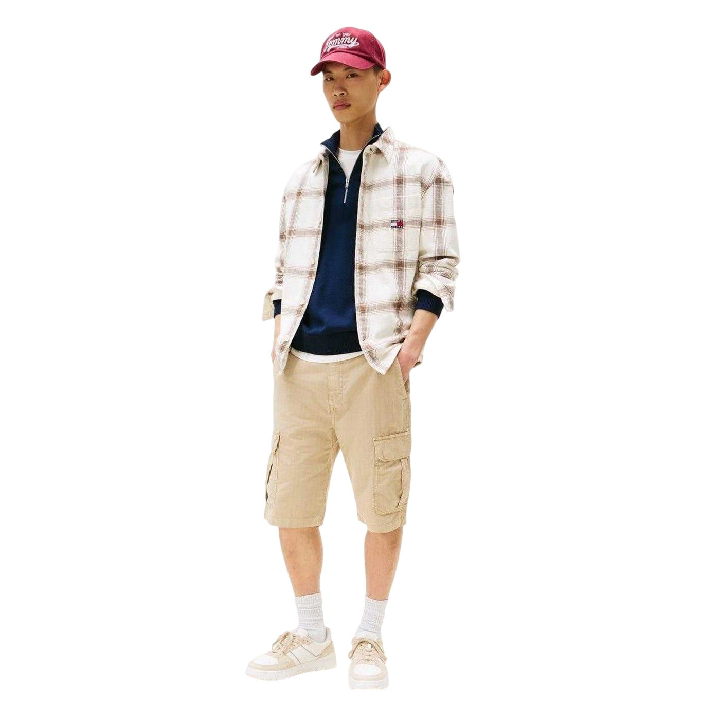 Beige - Lifestyle - Tommy Jeans Mens Otis Relaxed Fit Cargo Shorts