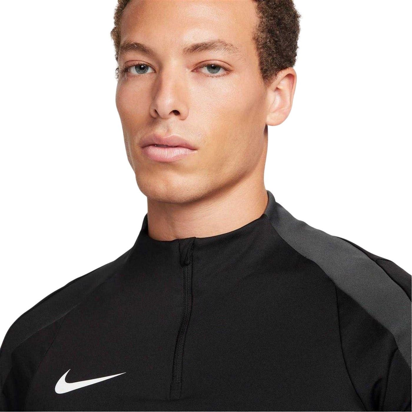 Black-White - Side - Nike Mens Strike Drill Top