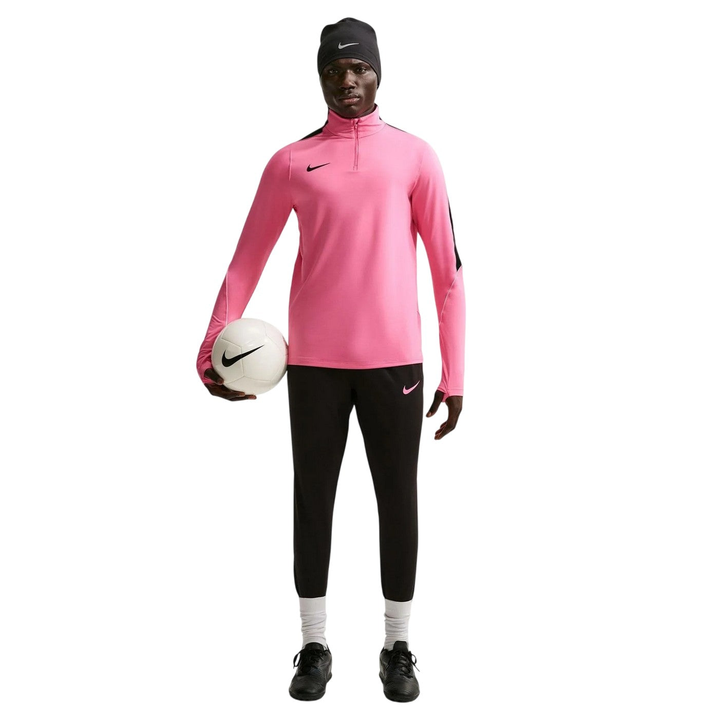 Pink-Black - Front - Nike Mens Strike Drill Top