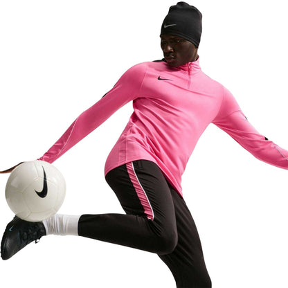 Pink-Black - Side - Nike Mens Strike Drill Top