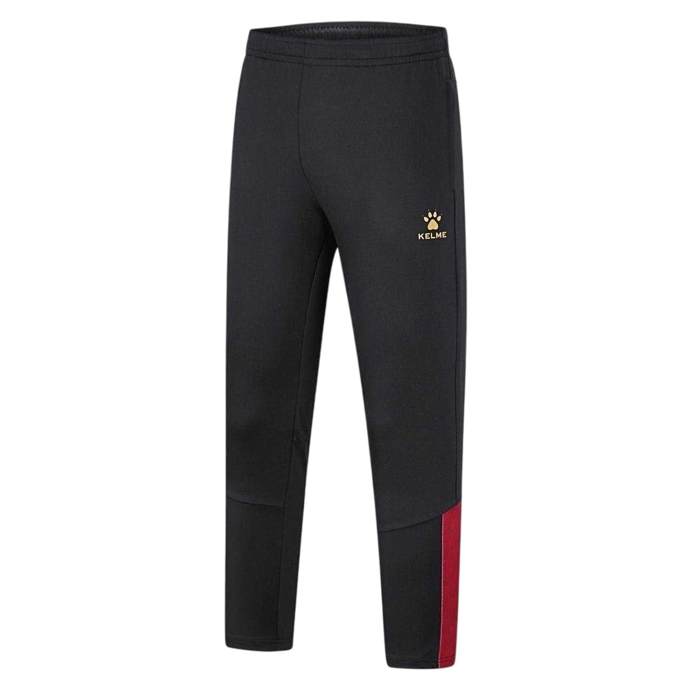 Black - Front - Kelme Childrens-Kids Colour Block Tapered Jogging Bottoms
