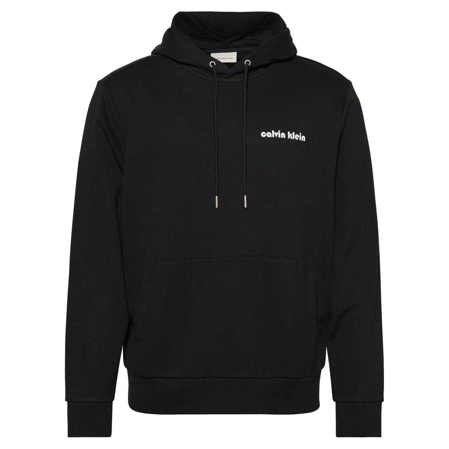 Black - Front - Calvin Klein Mens Relaxed Fit Hoodie