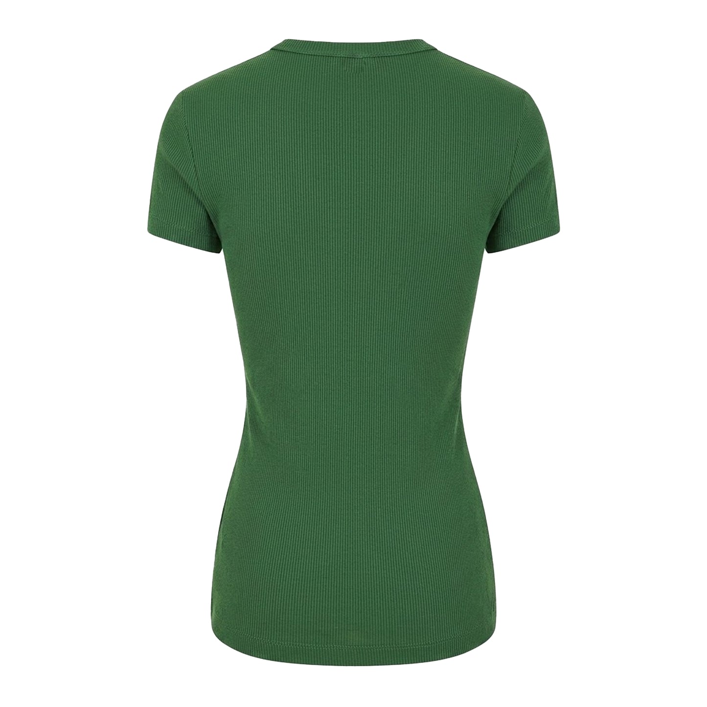 Green - Back - Lacoste Womens-Ladies Logo Slim T-Shirt