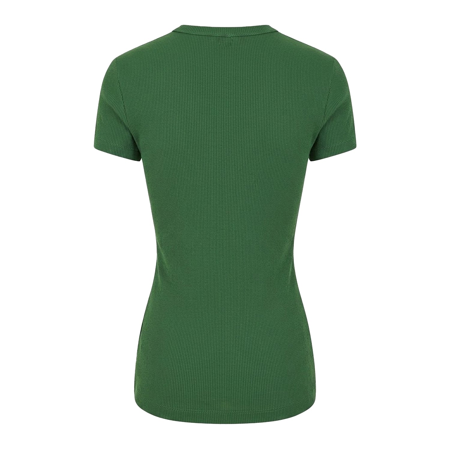 Green - Back - Lacoste Womens-Ladies Logo Slim T-Shirt