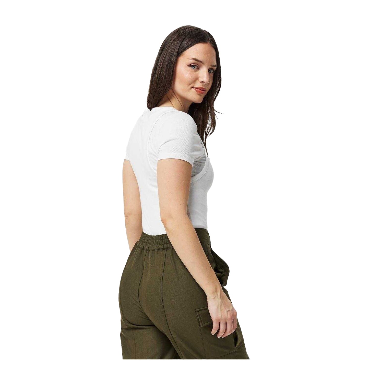 White - Back - Jack Wills Womens-Ladies Layered Slim Short-Sleeved T-Shirt