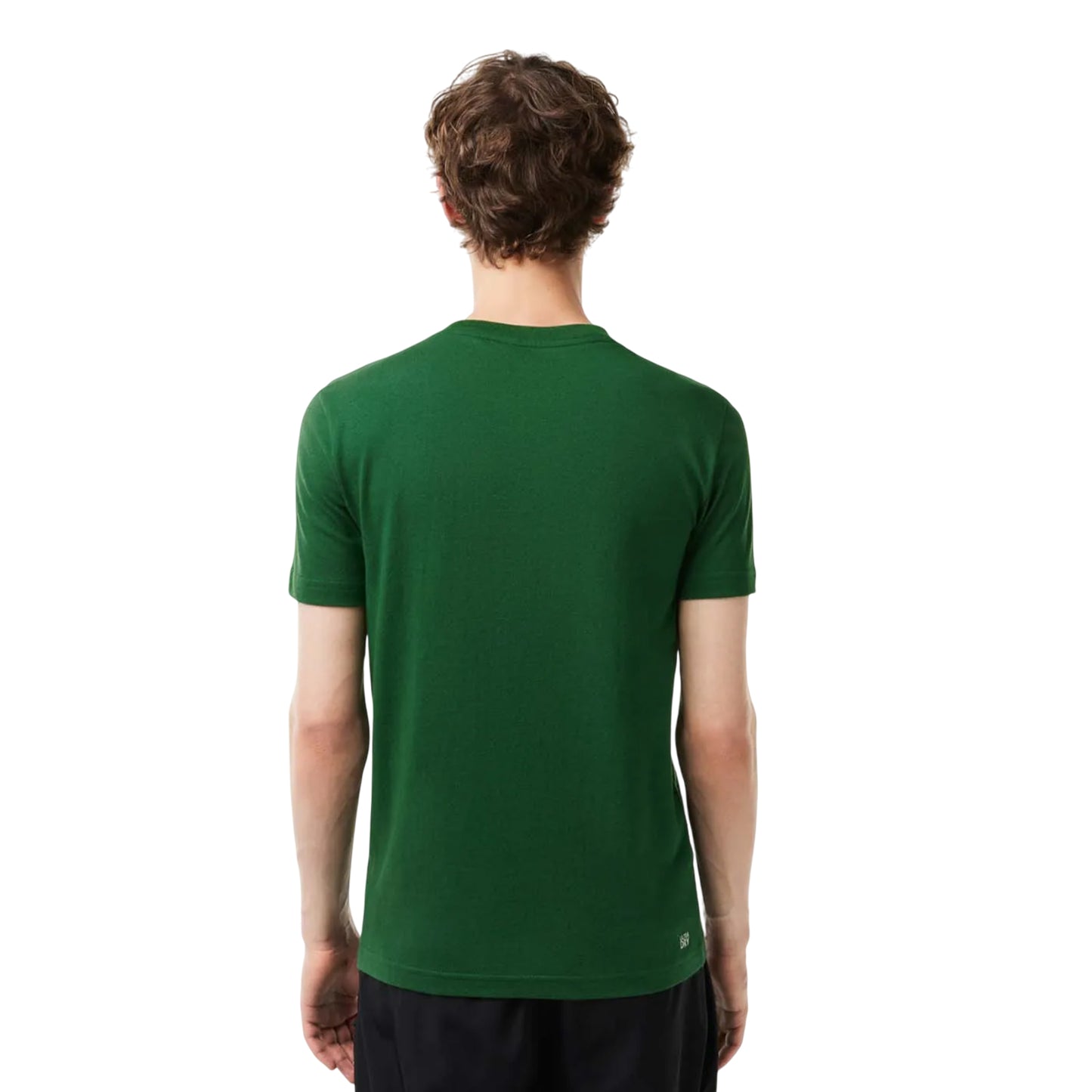 Green - Back - Lacoste Mens Logo Ultra Dry Sport T-Shirt