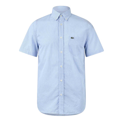 White - Front - Lacoste Mens Regular Short-Sleeved Shirt
