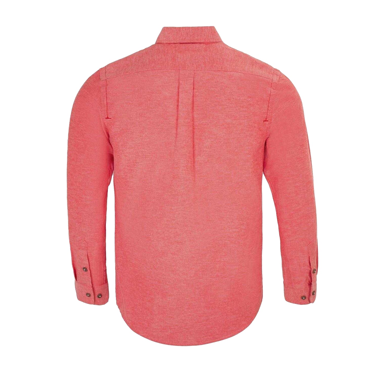 Red - Back - Firetrap Mens Plain Cotton Blend Shirt