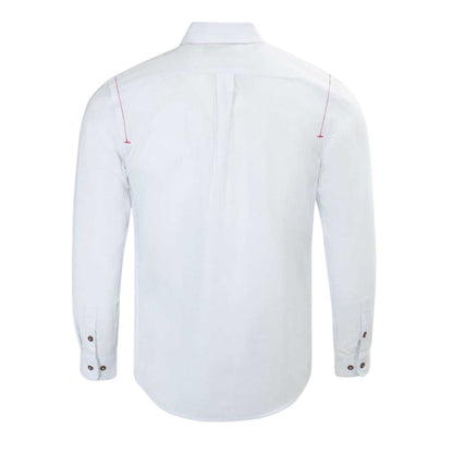 White - Back - Firetrap Mens Plain Cotton Blend Shirt