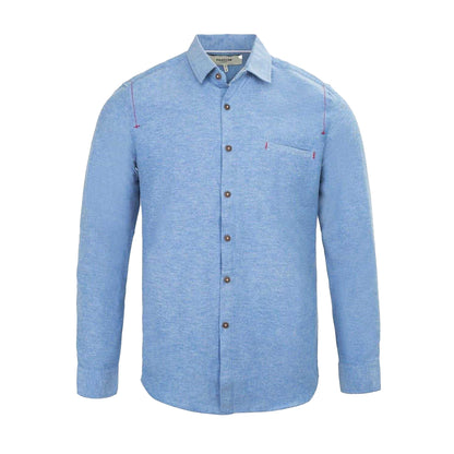 Light Blue - Front - Firetrap Mens Plain Cotton Blend Shirt