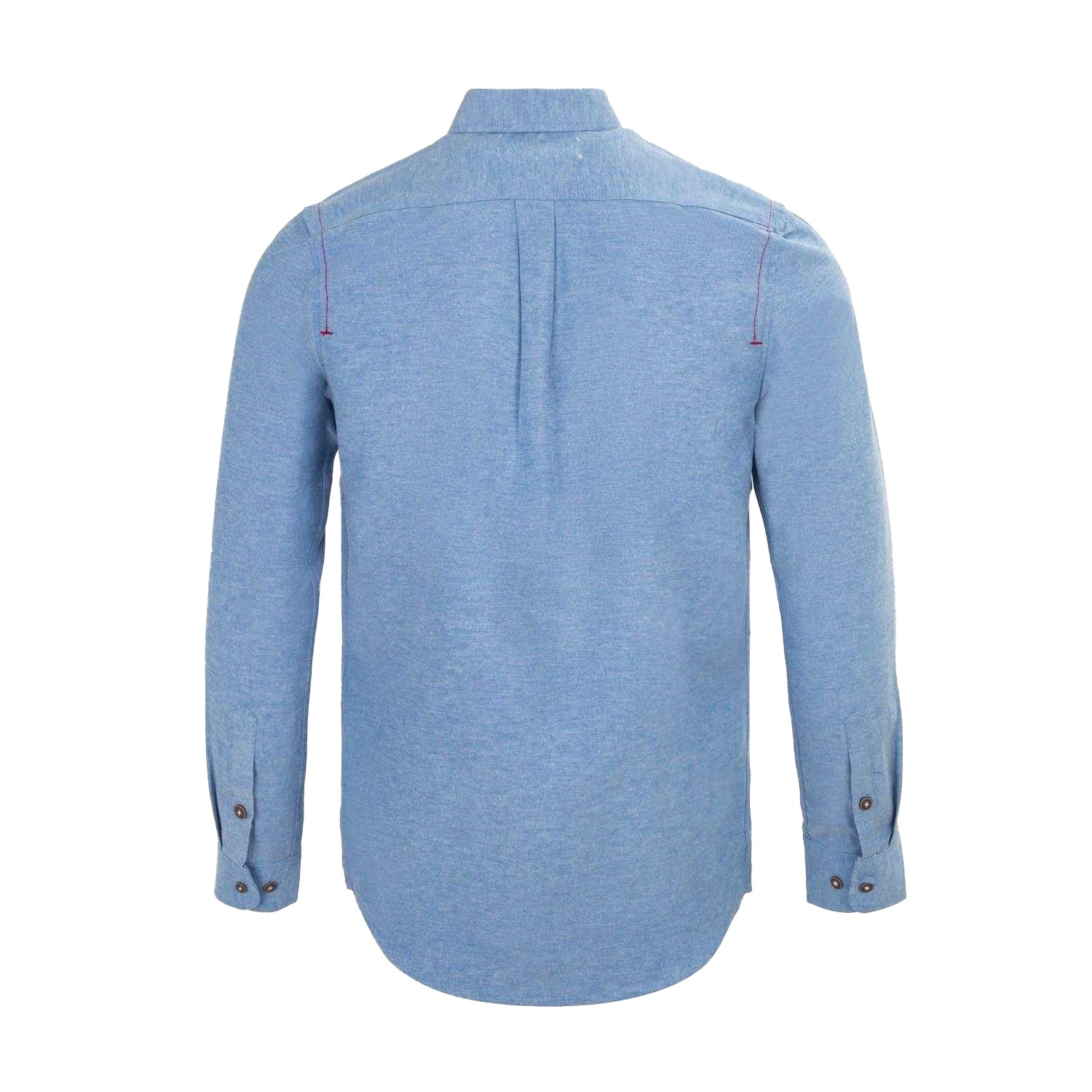 Light Blue - Back - Firetrap Mens Plain Cotton Blend Shirt