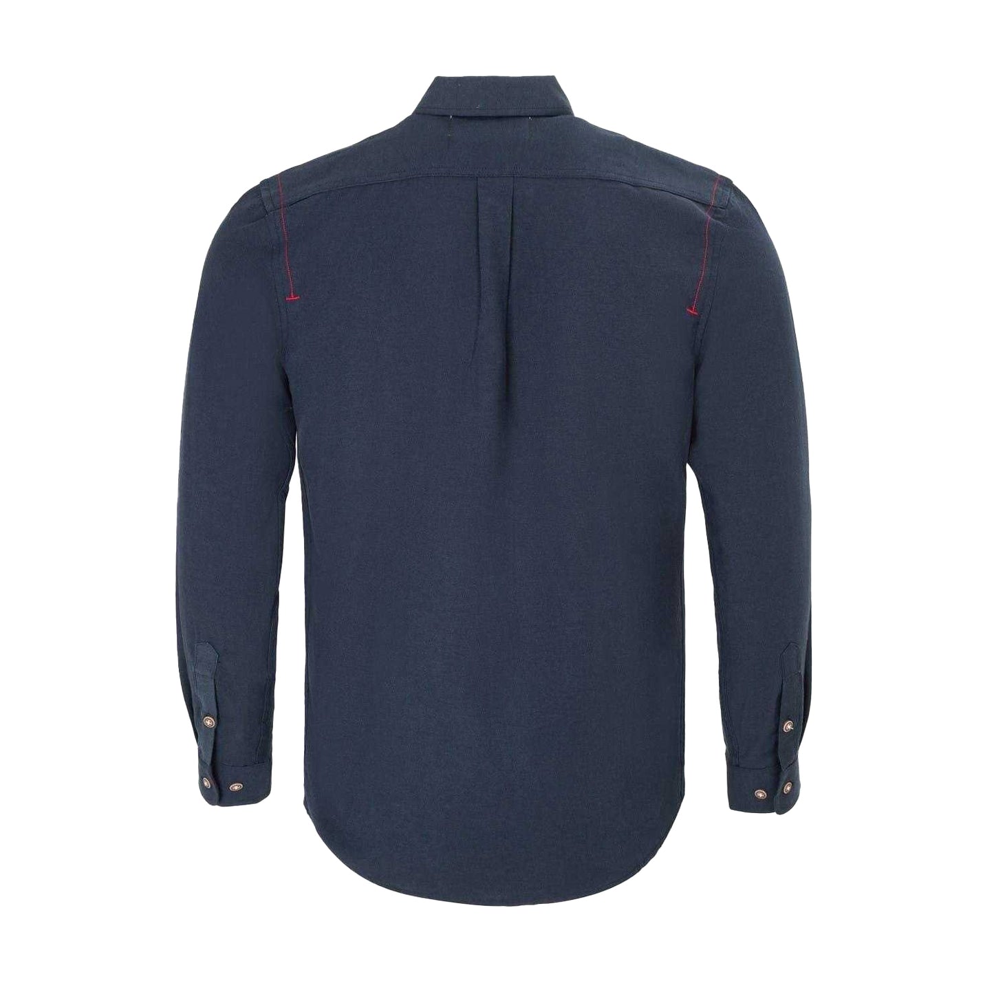 Navy - Back - Firetrap Mens Plain Cotton Blend Shirt