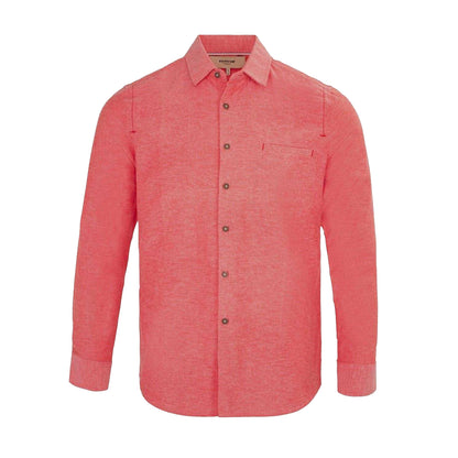 Red - Front - Firetrap Mens Plain Cotton Blend Shirt