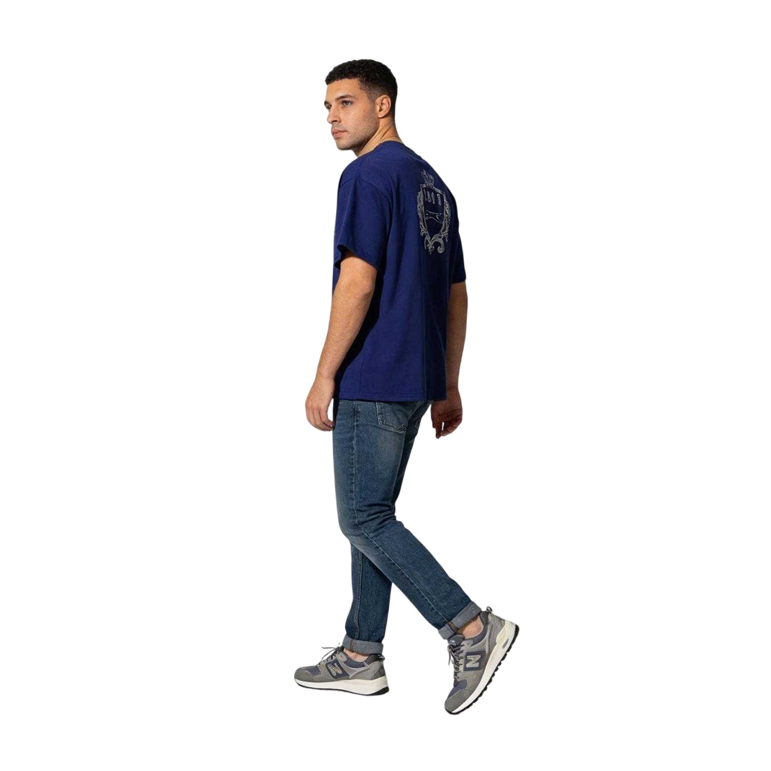 Blue - Side - Slazenger Mens Off-Court Emblem T-Shirt