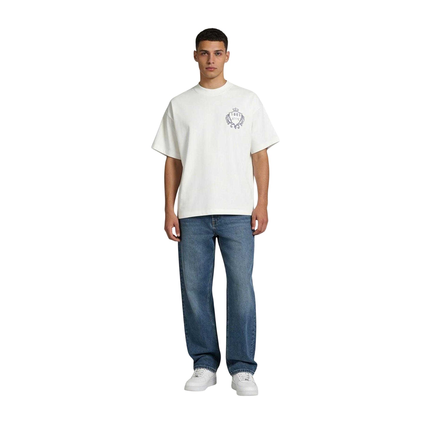 White - Side - Slazenger Mens Off-Court Emblem T-Shirt