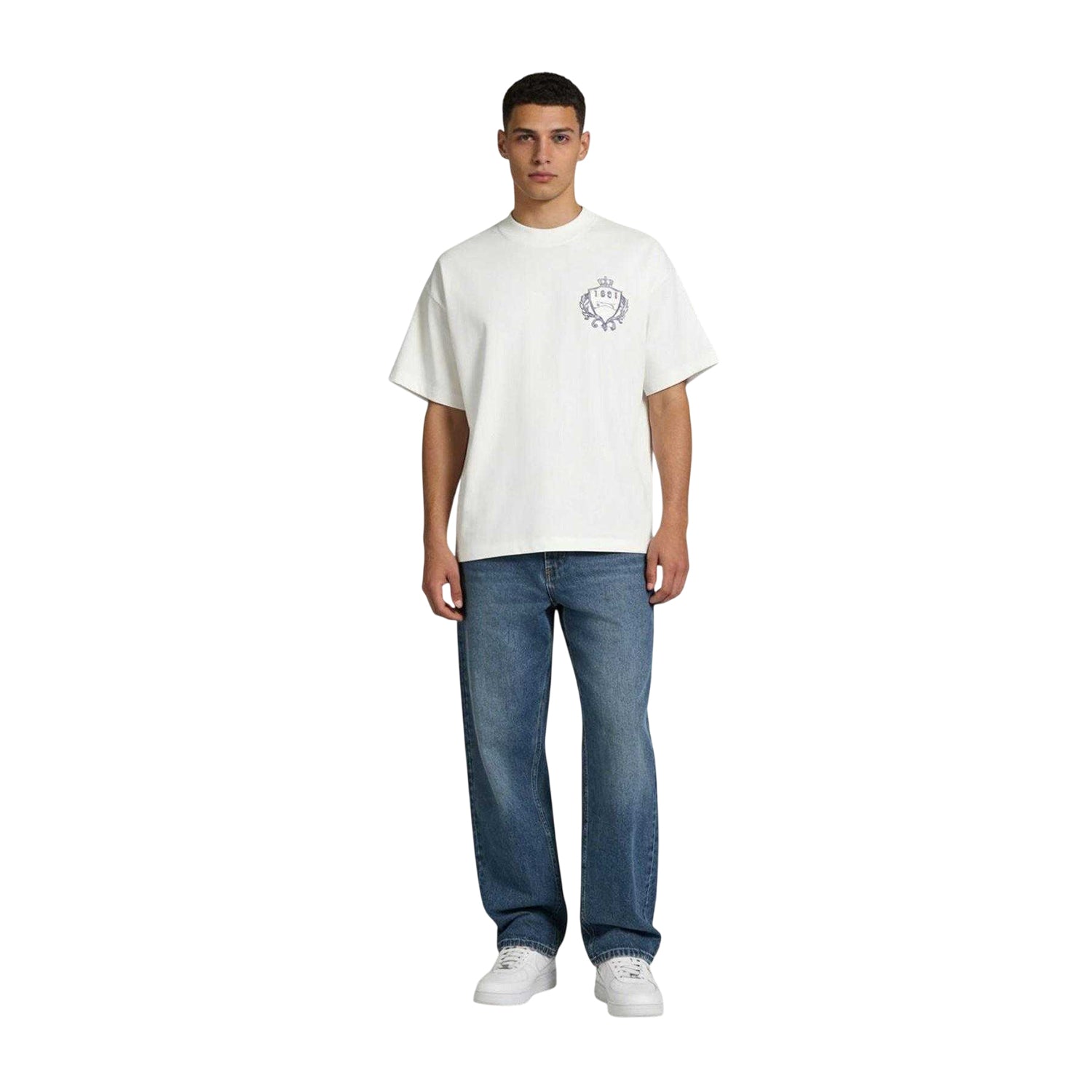 White - Side - Slazenger Mens Off-Court Emblem T-Shirt