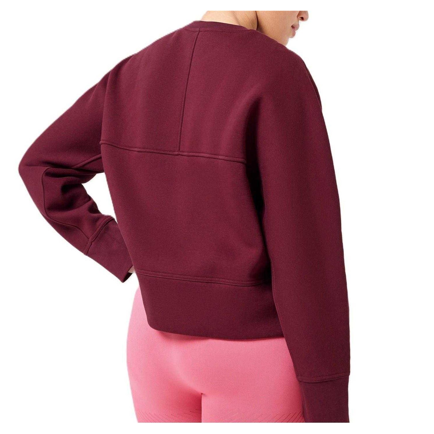 Red - Back - Casall Womens-Ladies Crew Neck Boxy Top