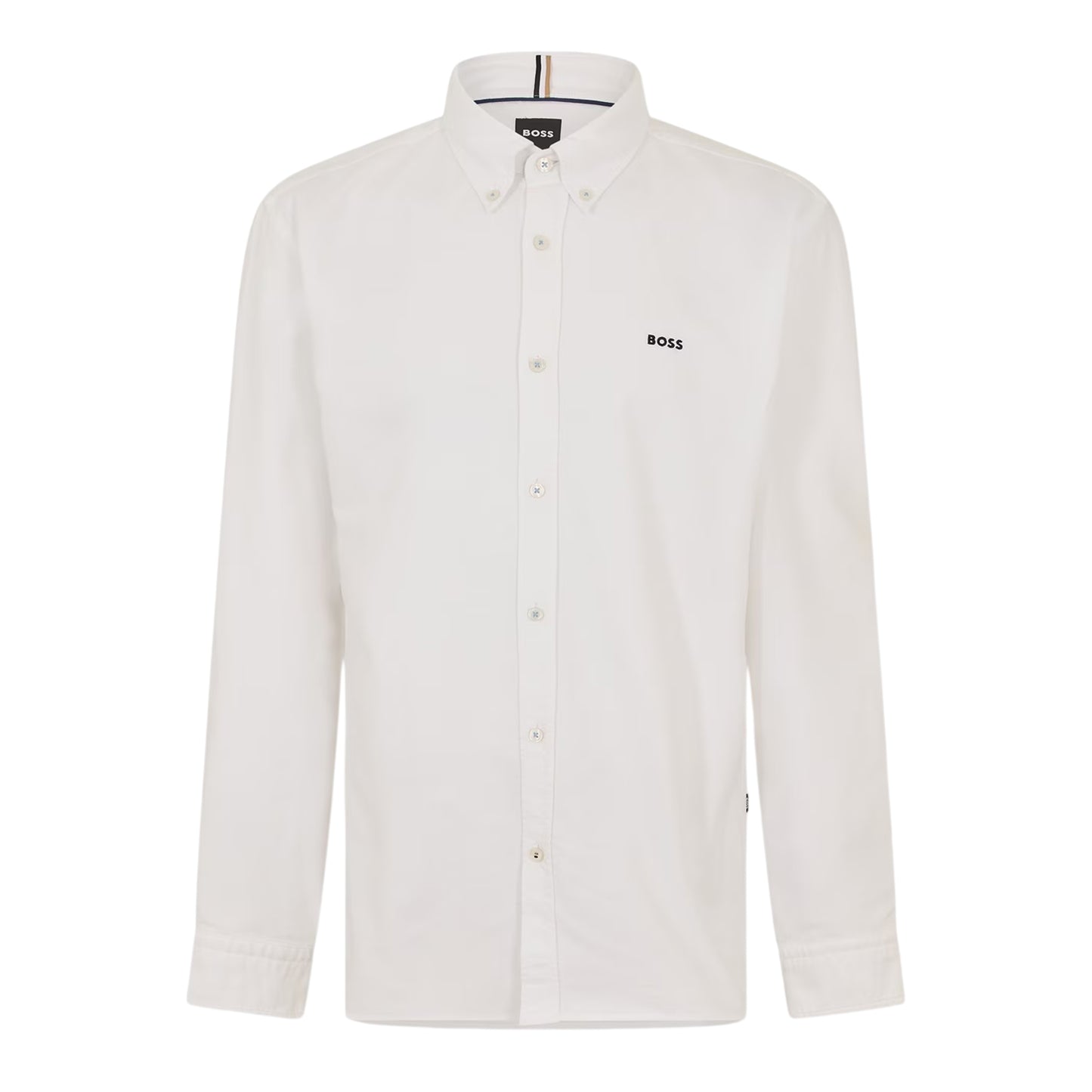White - Front - Boss Mens Long-Sleeved Button-Down Shirt
