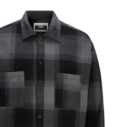 Black - Back - Jack And Jones Mens Darren Regular Long-Sleeved Shirt